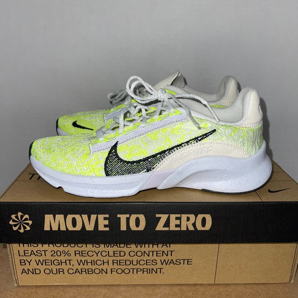 WOMEN'S NIKE SUPERREP GO 3 NN FK (DH3393 175) GREY-PHANTOM SIZE 7, 8, 8.5, 11